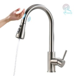 Canilla De Cocina FLG Monocomando Touch Extraible