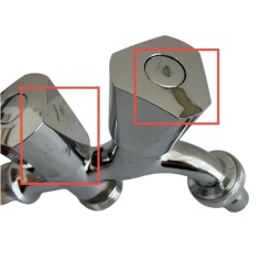 Alternative view of Outlet Canilla Doble De Metal Para Lavado Y Riego