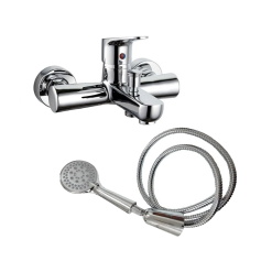 Alternative view of Griferia Ducha Canilla Monocomando Exterior C/transferencia