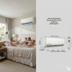 Alternative view of Aire Acondicionado Split Electra 6000 Frigorias ENTRDI69 Inverter Trend FC