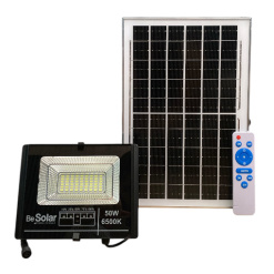 Reflector Led Solar Jardin Con Control 50 Watts