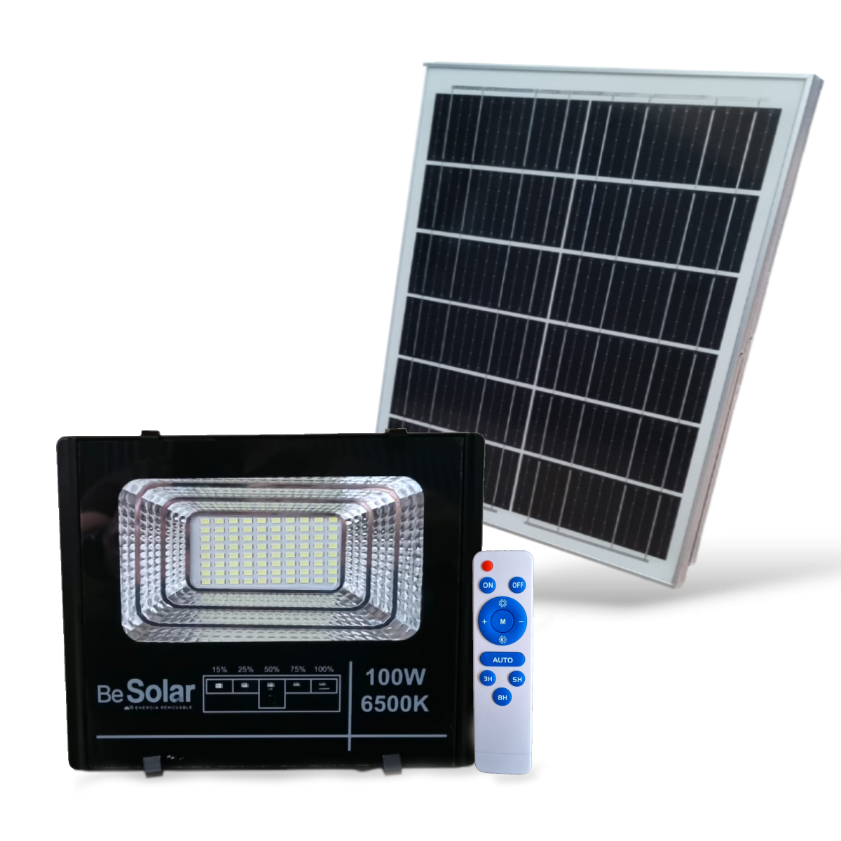Reflector Led Solar Jardín 100 Watts