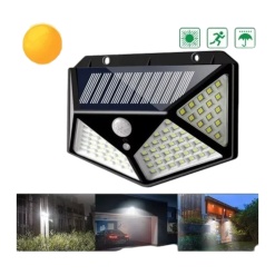 Alternative view of Luz Solar Led Pared Sensor Movimiento Blanco Frio 13cm X4uni
