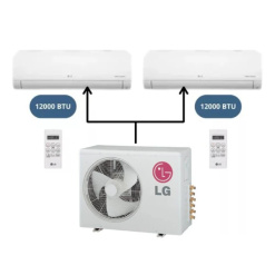Aire Multisplit LG Inverter 2 a 1 Pared 2 x 3000 Frigorias