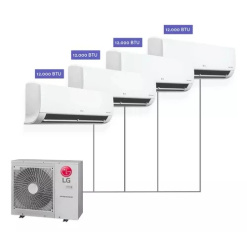 Aire Multisplit LG Inverter 4 a 1 Pared 4 x 3000 Frigorias