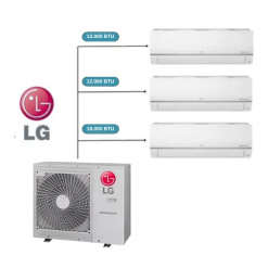 Aire Multisplit LG Inverter 3 a 1 Pared 2 x 3000 Frigorias 1 x 4500 Frigorias