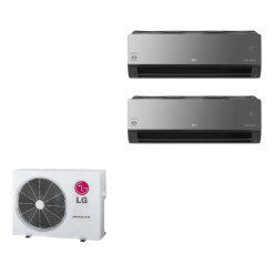 Alternative view of Aire Multisplit Negro LG Inverter  2 a 1  Pared  2x3000 Frigorias F/C