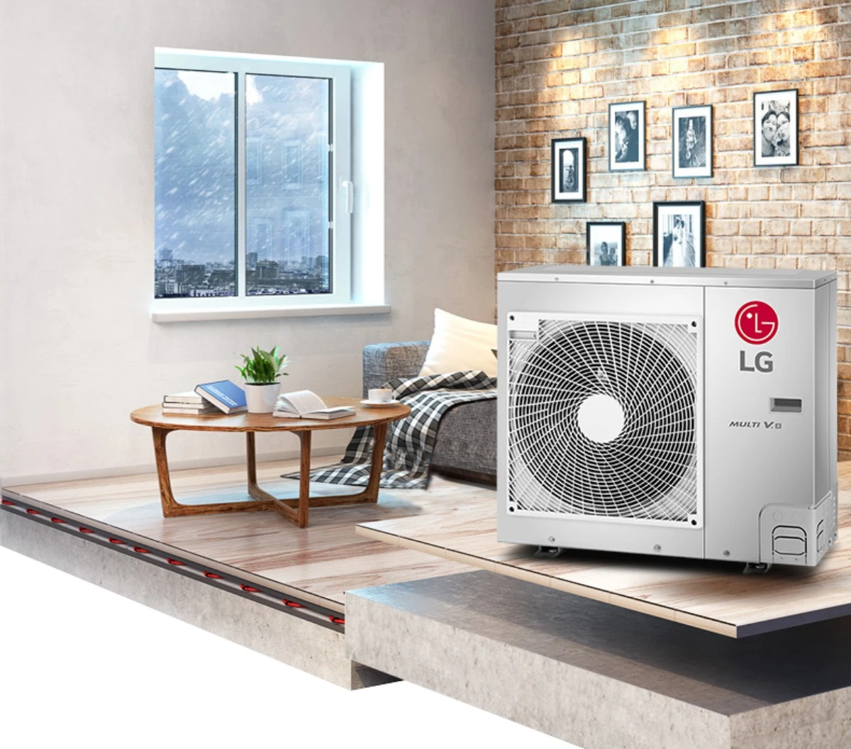 Aire Multisplit LG Inverter 3 a 1 Pared 2 x 3000 Frigorias 1 x 4500 Frigorias - Imagen 5
